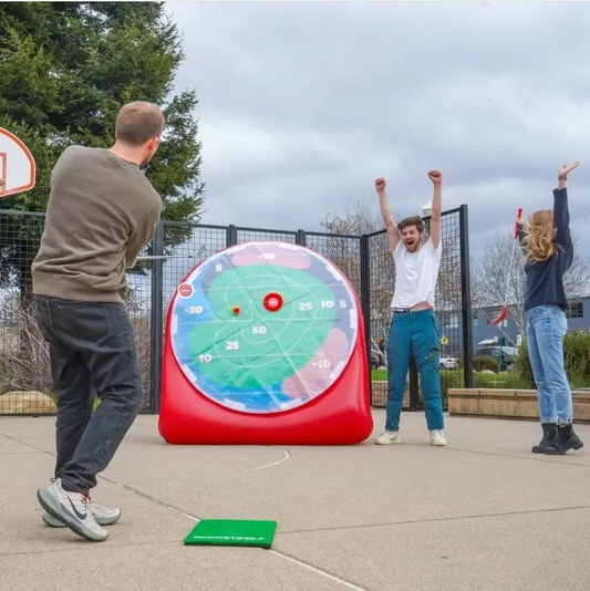 Portable Golf Game Set with Customizable Velcro Bullseye & Indoor/Outdoor Course