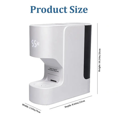 Smart Facial Towel Warmer with Automatic Dispensing, 5-Second Rapid Heating to 55°C, Includes 20 Compressed Towels, At-Home Spa Experience