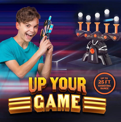 Hover Shot Shooting Toy for Kids - Ball Target Game for Nerf Guns Cool Birthday Gifts Toys for Boys Age 6+ Year Old Boy Best Teenage Gift Idea - Gun, Targets & Darts, Teenage Boy Gifts, Foam Balls