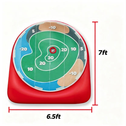 Portable Golf Game Set with Customizable Velcro Bullseye & Indoor/Outdoor Course